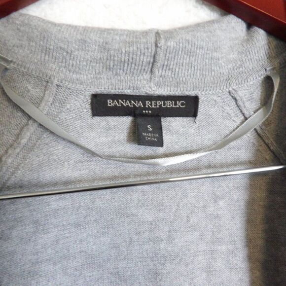 Banana Republic Cardigan Womens Small Gray Long Sleeve Open Sweater‎ - Picture 5 of 10